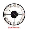 Creative Simple Square Iron Clock Living Room Mute Decoration