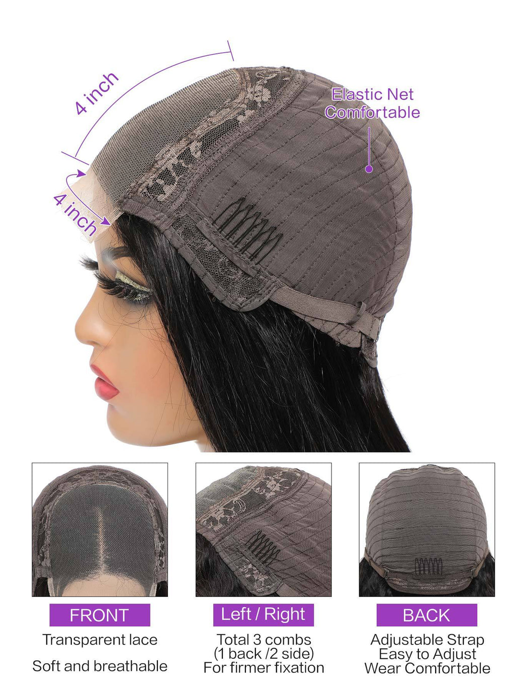 Front Lace Human Hair Wig